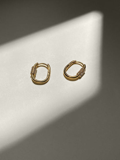 Mediterra Jewelry, Arenys Gold Hoops