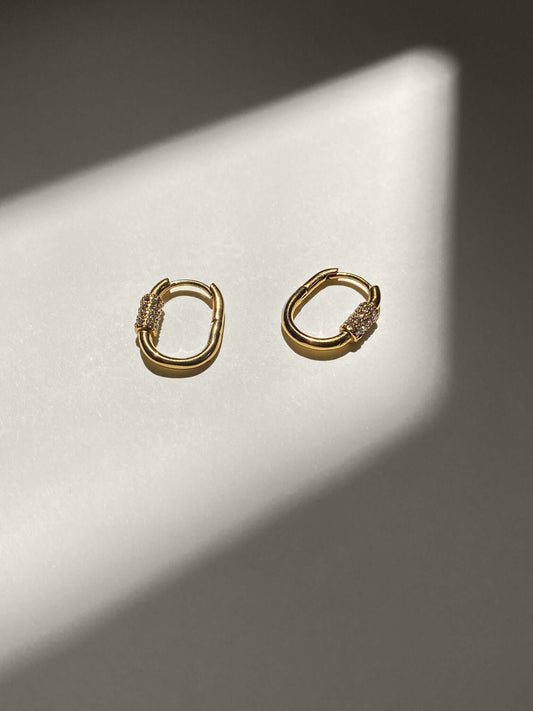 Mediterra Jewelry, Arenys Gold Hoops