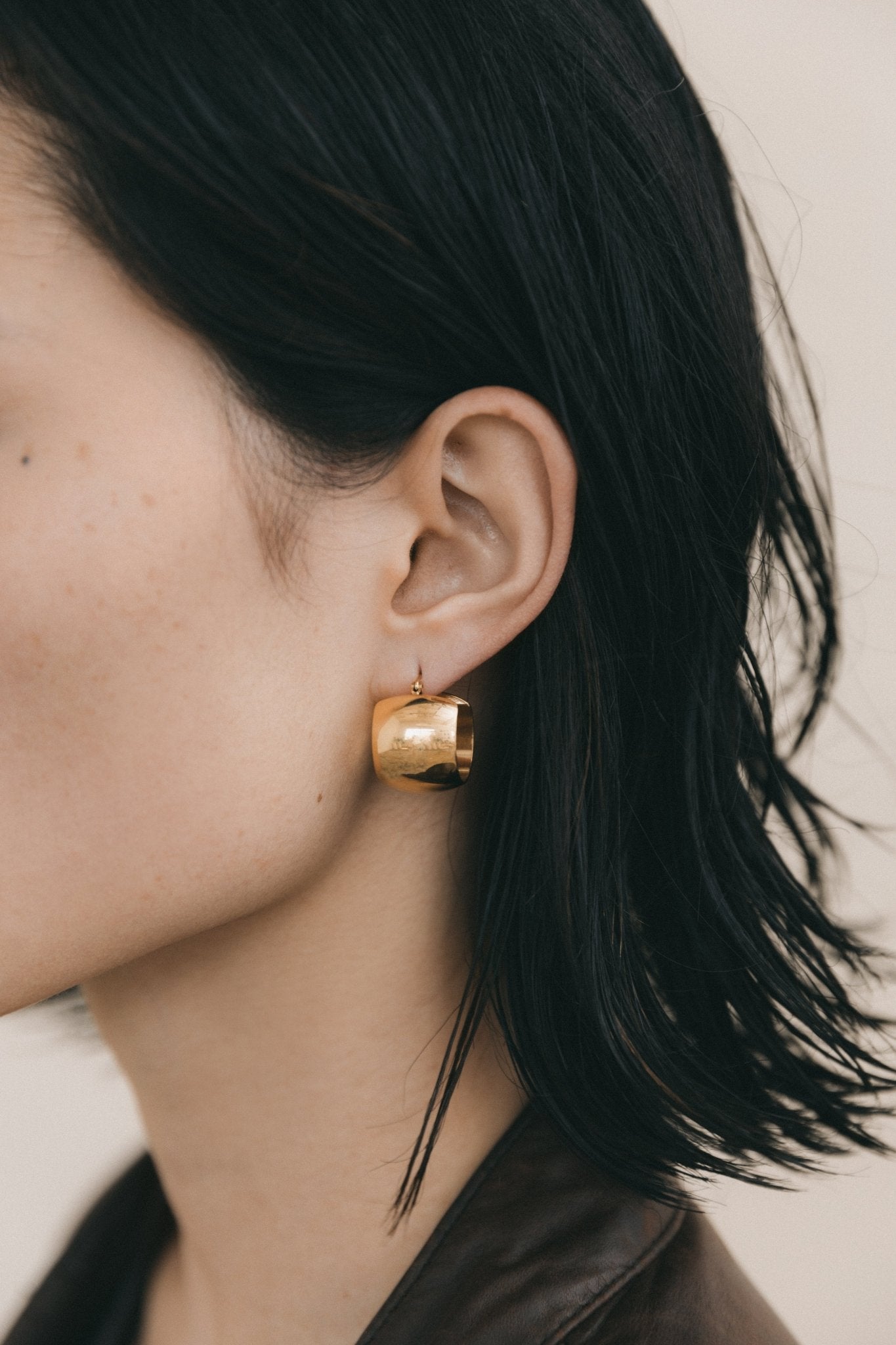 Terrace Wide Hoops, 18K PVD Gold Plated